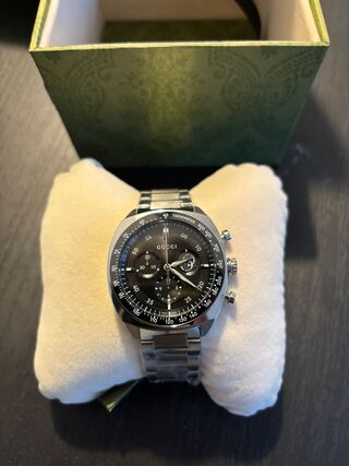 Horloge, Gucci, Interlocking 41mm YA142316, Zwart
